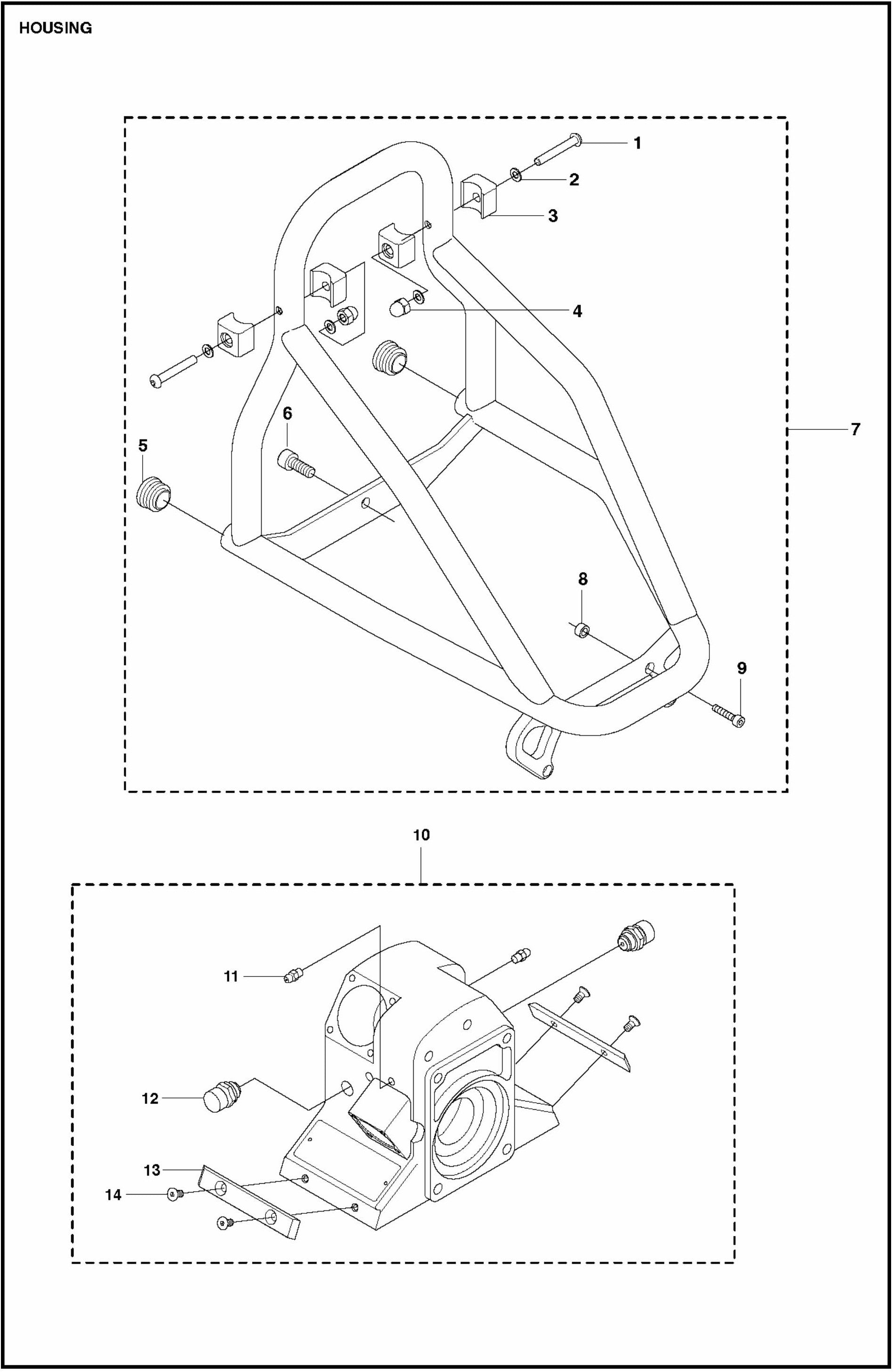 WS 440 HF Housing Assembly Parts