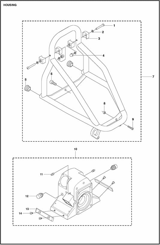 WS 440 HF Housing Assembly Parts