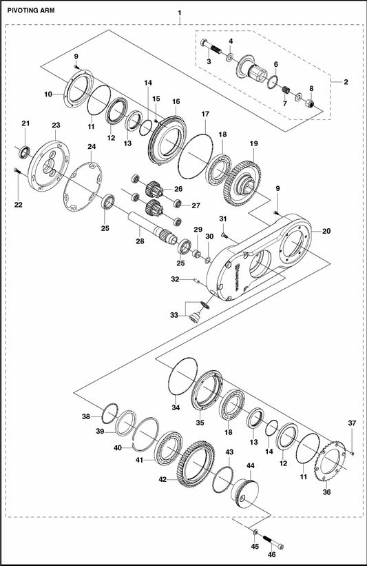 WS 440 HF Pivoting Arm Assembly Parts
