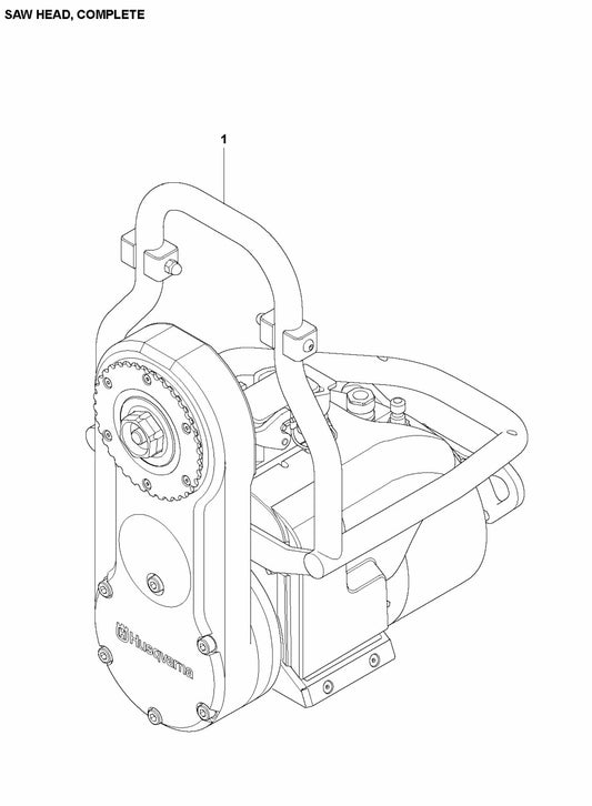 WS 440 HF Saw Head, Complete Assembly Parts
