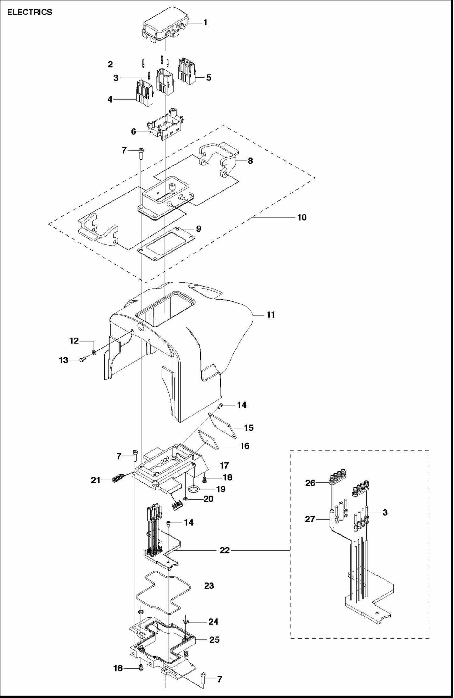 WS 440 HF Electrics Assembly Parts
