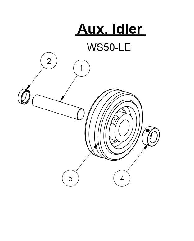 WS50-LE Aux. Idler Assembly Parts