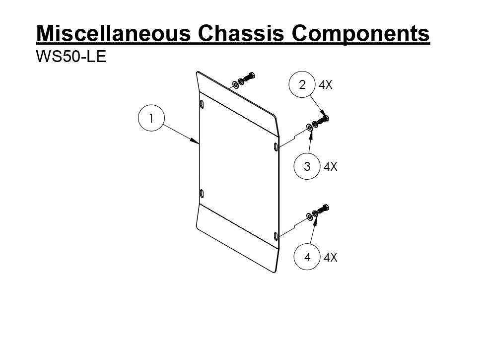 WS50-LE Miscellaneous Chassis Component Parts-Body Panel, Front Parts