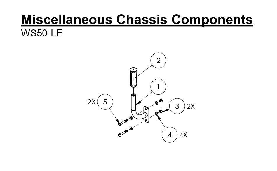 WS50-LE Miscellaneous Chassis Component Push Handle Parts