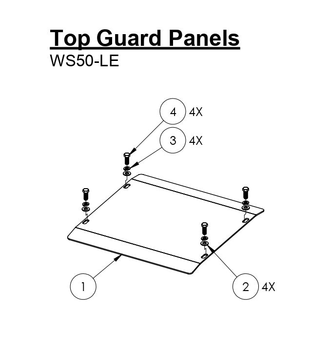 WS50-LE Top Guard Panel Parts