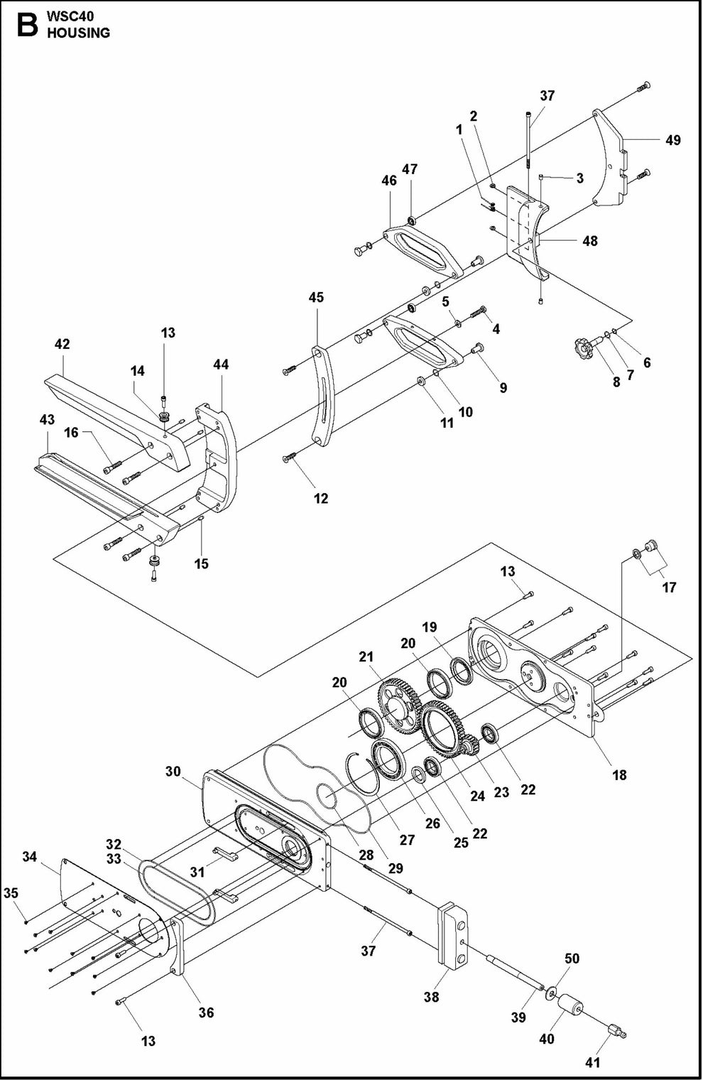 WSC 40 Housing Assembly Parts
