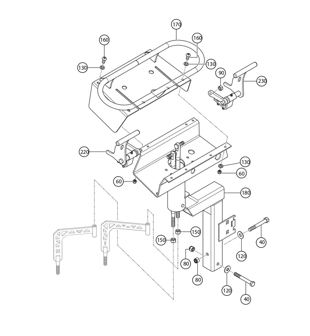 WTB-16PD Steering Assembly Parts by Multiquip Whiteman