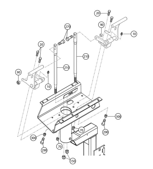 WTB-16 Pump Control Rods Assembly  Parts by Multiquip Whiteman