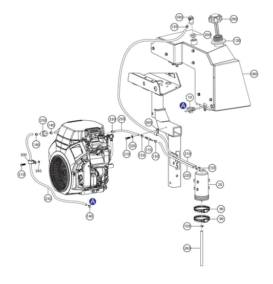 WTB-16 Fuel Tank Assembly  Parts By Multiquip Whiteman