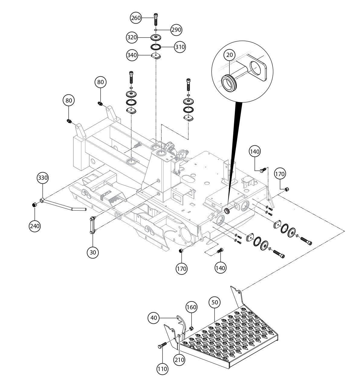 WTB-16PD Platform Assembly Parts by Multiquip Whiteman
