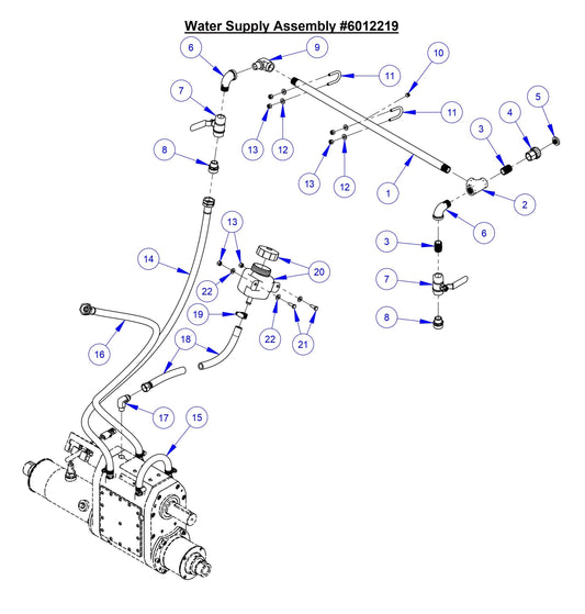 CC3700E-3 Water Supply Assembly