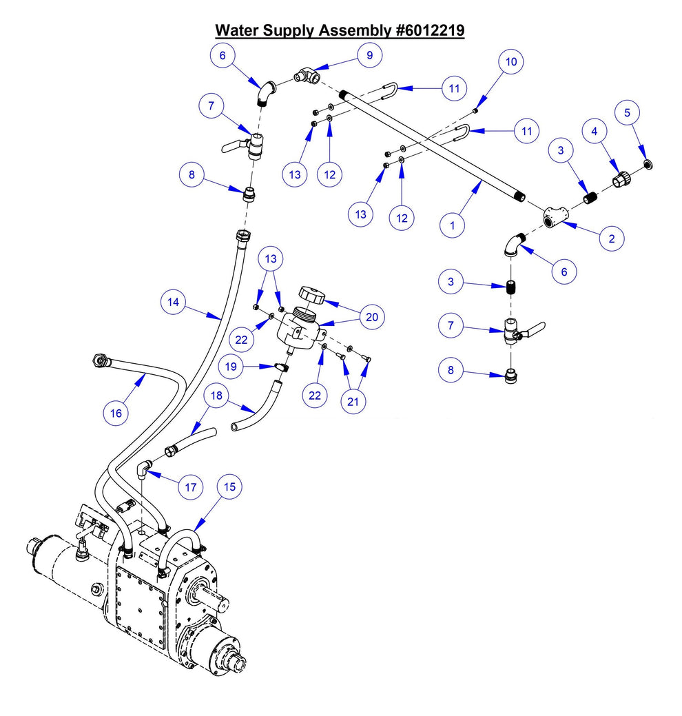 CC3700E-3 Water Supply Assembly