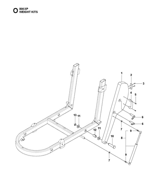 Weight Kits Parts for HTC 800 XP By Husqvarna