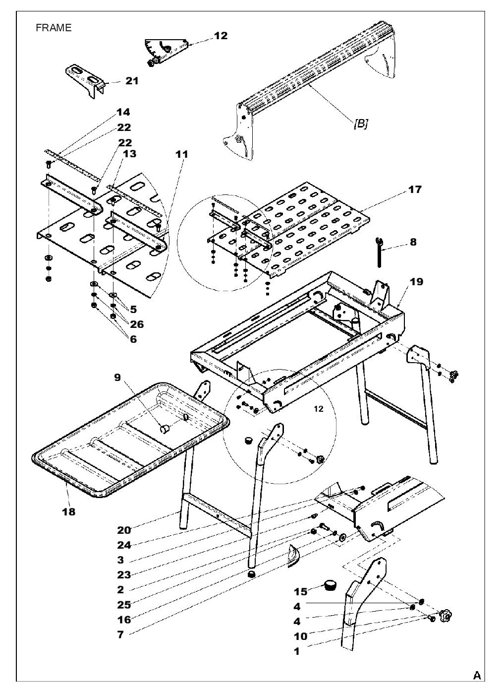 TS 73 R Frame Assembly-1 Parts