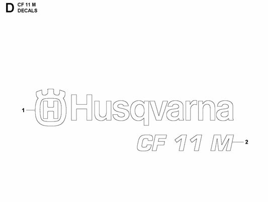 CF 11 M Decals Assembly Parts