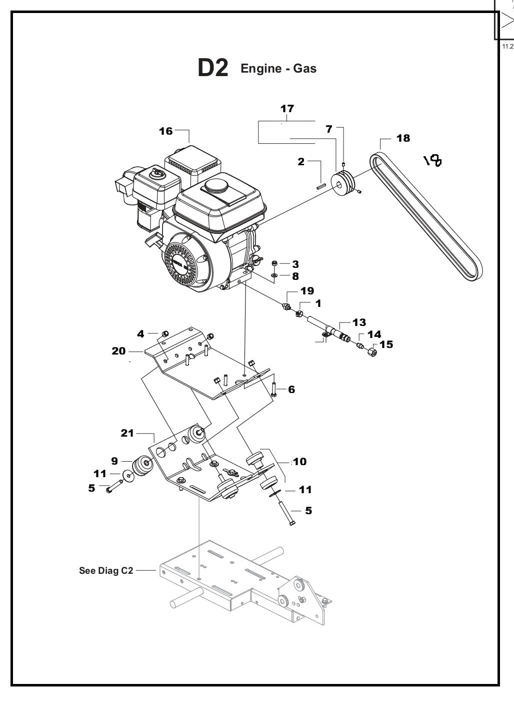 TS 355 Gas Engine Assembly Parts