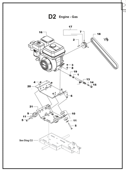 TS 355 Gas Engine Assembly Parts