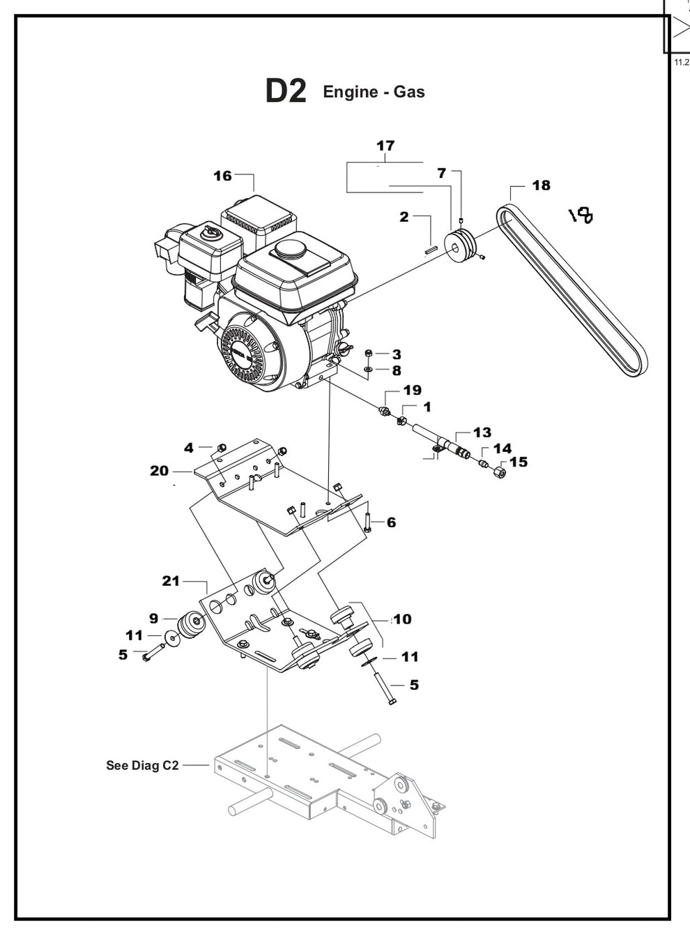 TS 355 Gas Engine Assembly Parts