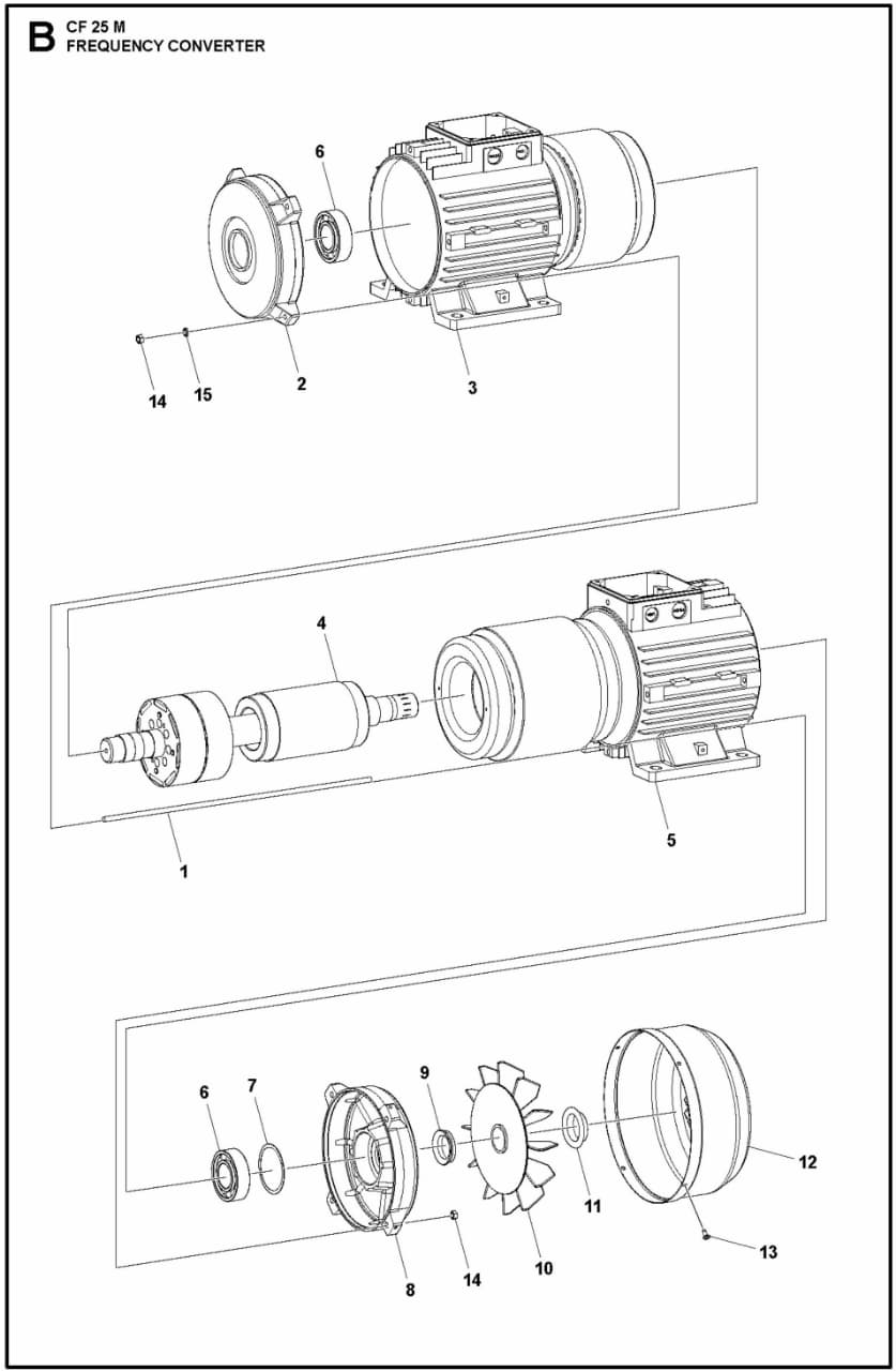 CF 25 M Frequency Converter Assembly Parts