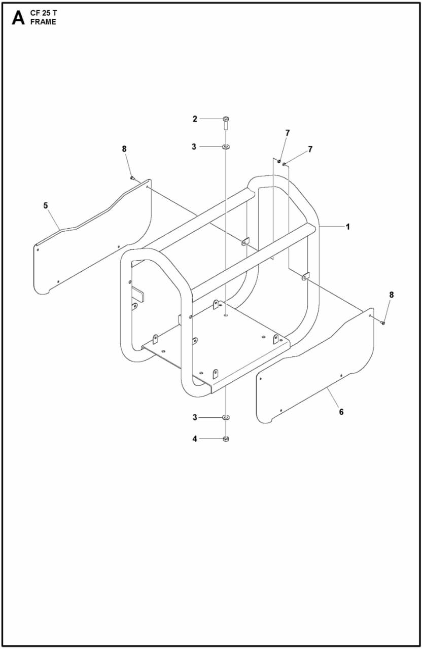 CF 25 T Frame Assembly Parts