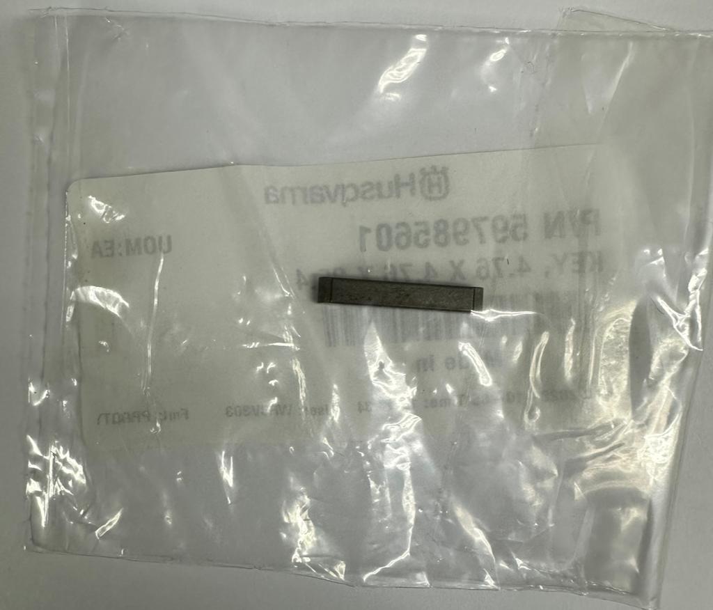 597985601 KEY 4.76 X 4.76 X 25.4 FOR EARLY ENTRY SAW BY HUSQVARNA