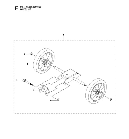Wheel Kit Parts for DS 450 By Husqvarna