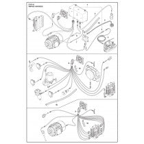 Wiring Harness Parts for DXR 95 By Husqvarna