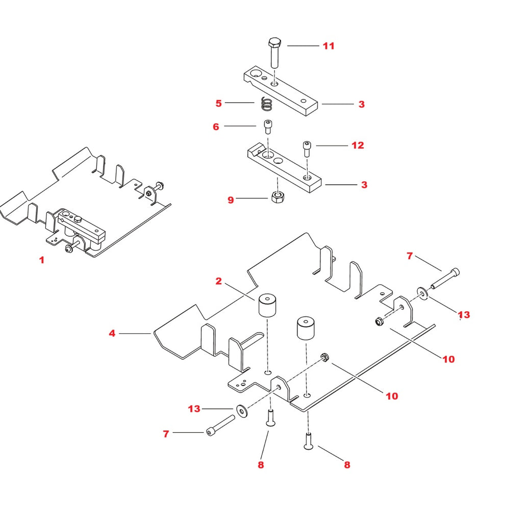Hydrostress SB Work Table Assembly Parts