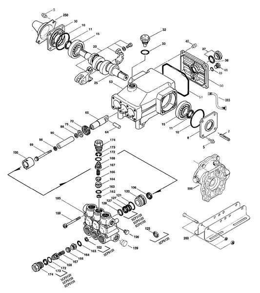 BE X-3513HWBCATCD Pressure Washer Assembly-2 Parts by BE Power Equipment
