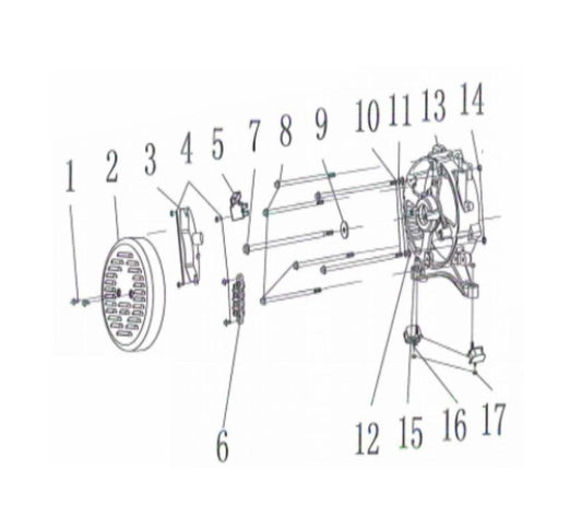 BE9400DFS Generator Alternator Assembly Parts by BE Power Equipment