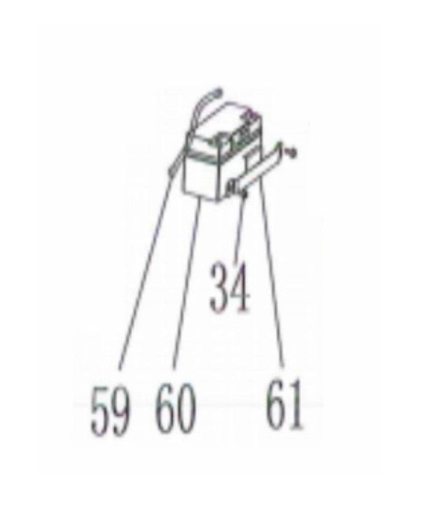 BE9400DFS Generator Battery Assembly Parts by BE Power Equipment