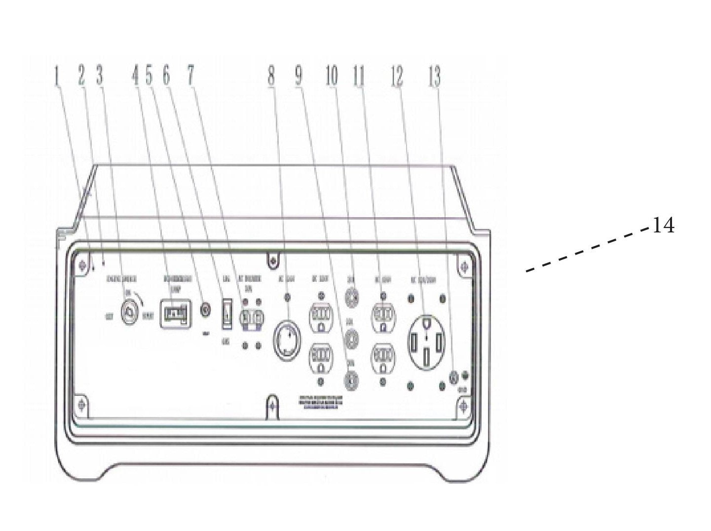 BE9400DFS Generator Control Panel Assembly Parts by BE Power Equipment