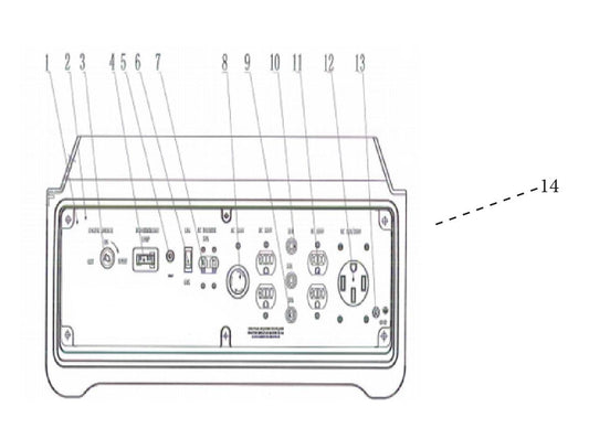 BE9400DFS Generator Control Panel Assembly Parts by BE Power Equipment