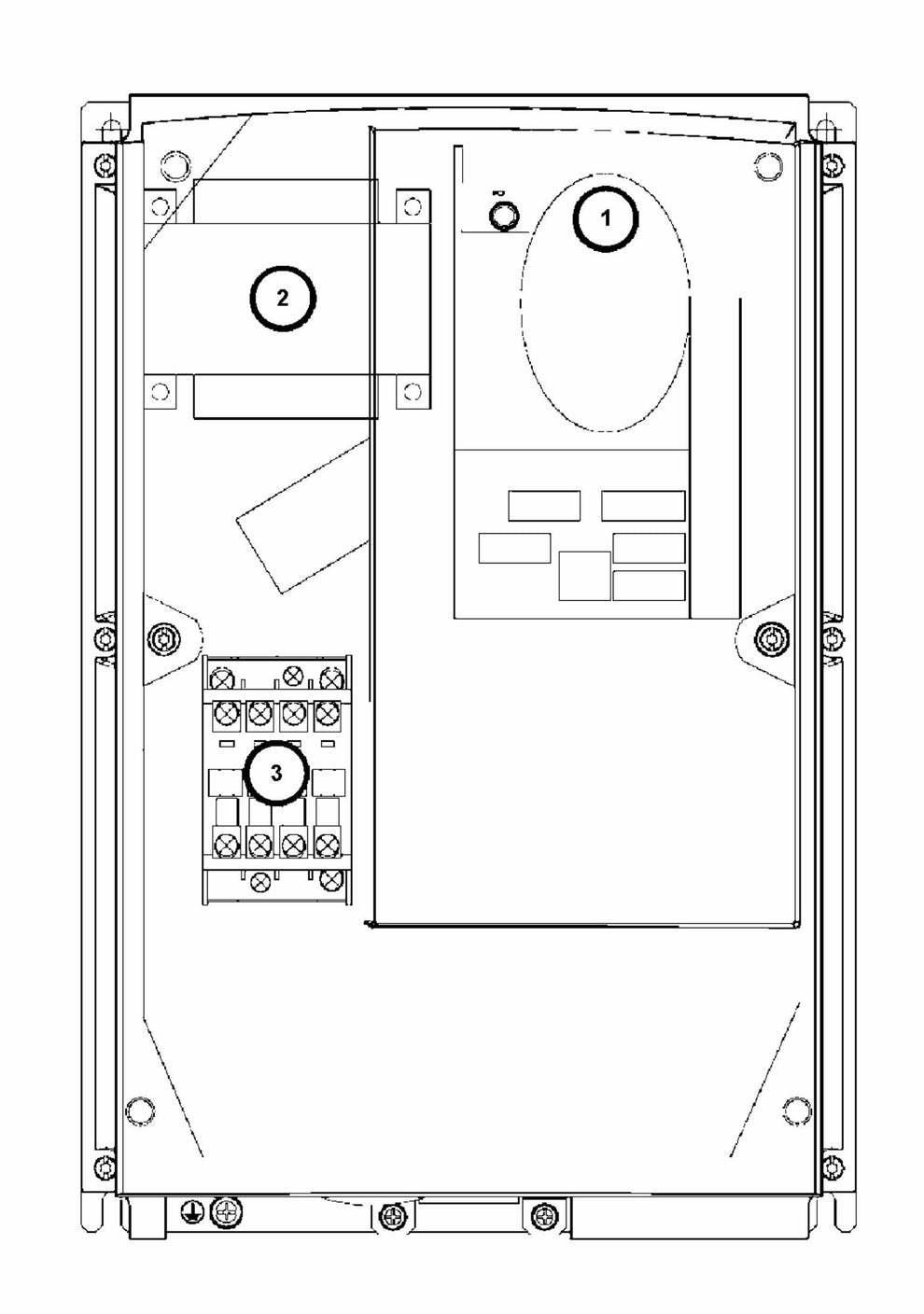 HTC 270 EG Electrical Cabinet 1x110V Assembly Parts by Husqvarna