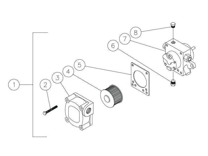 BE HW204EMD Fuel Pump Assembly Parts by BE Power Equipment
