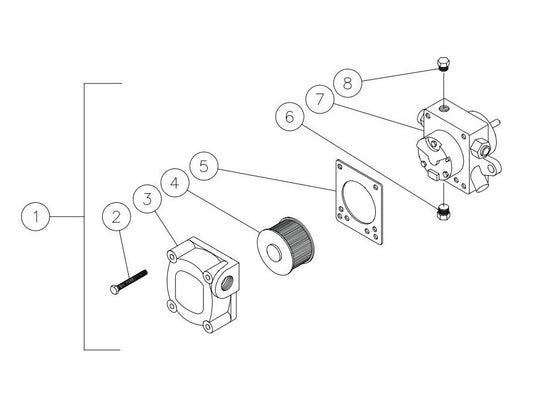 BE HW204EMD Fuel Pump Assembly Parts by BE Power Equipment