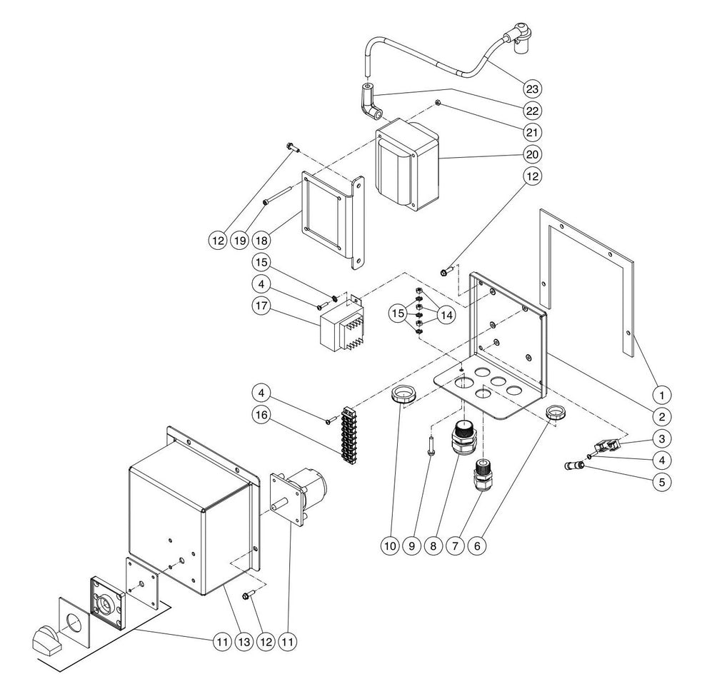 BE HW204EMD Electrical Box Assembly Parts by BE Power Equipment