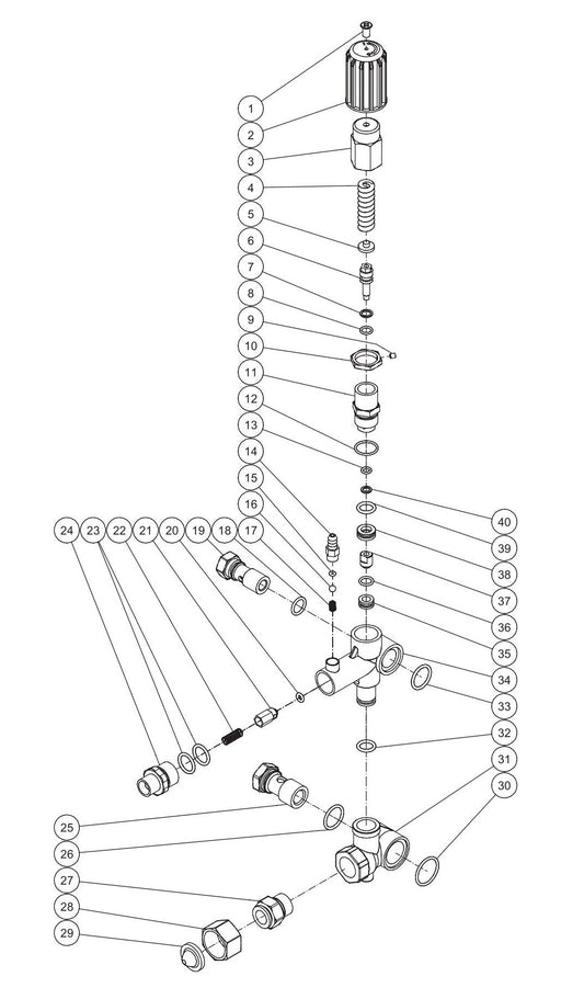 BE HW204EMD Unloader Assembly Parts by BE Power Equipment