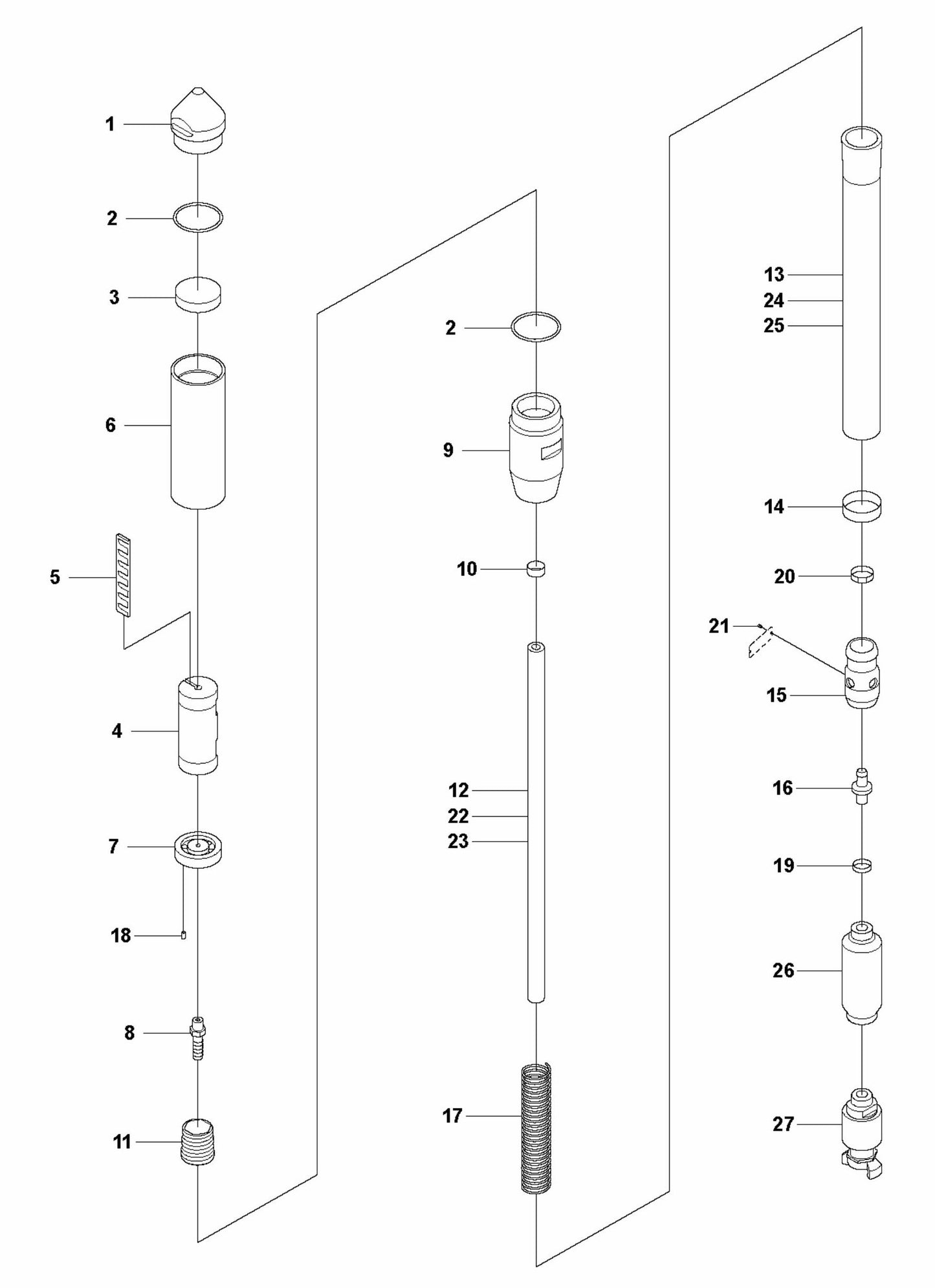 AY 77 SN 967 Complete Product Assembly Parts by Husqvarna