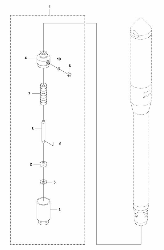 AY 77 SN 967 Lubricator Assembly Parts by Husqvarna