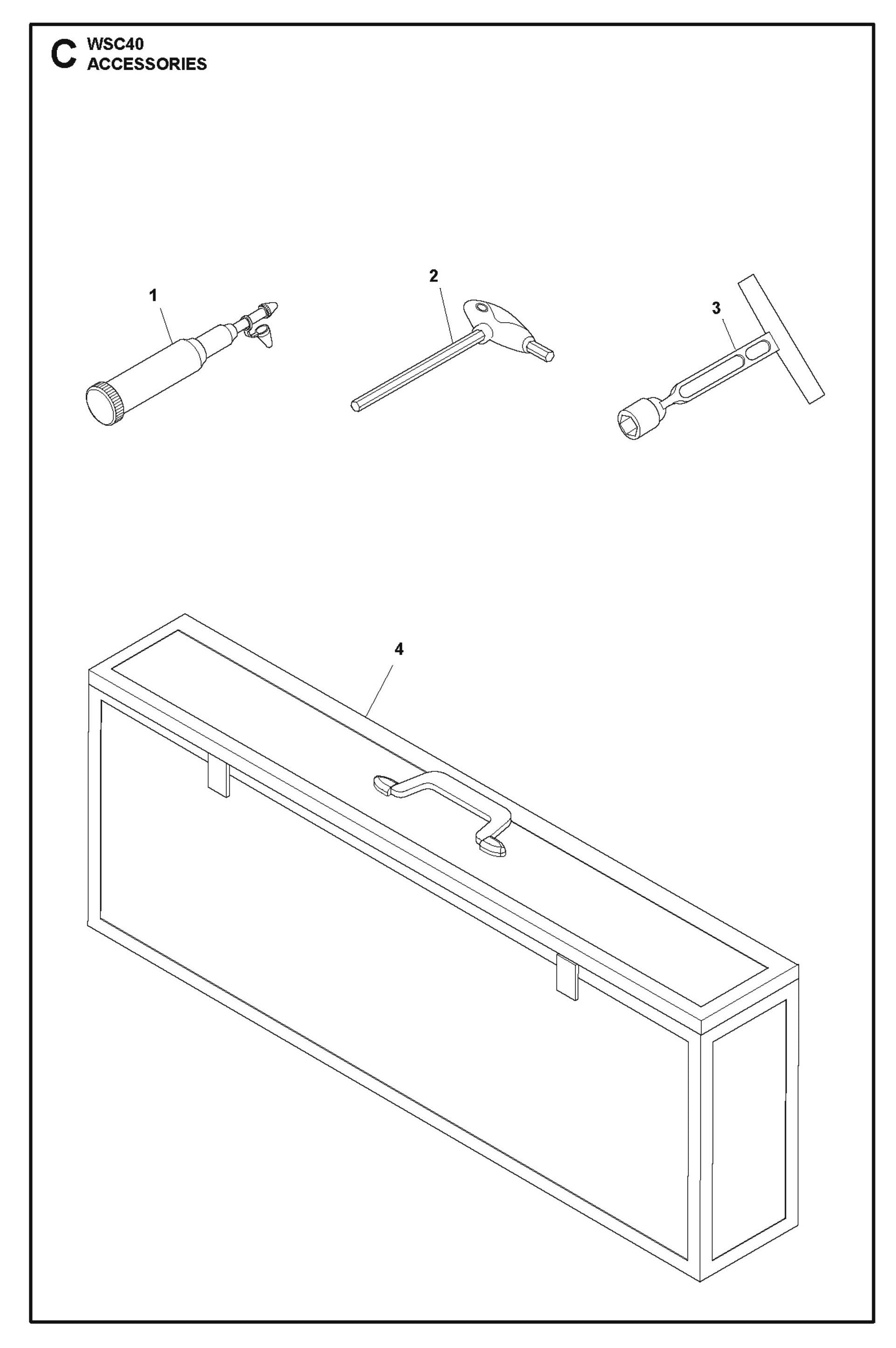 Accessories Parts For Wall Saw WSC 40 By Husqvarna
