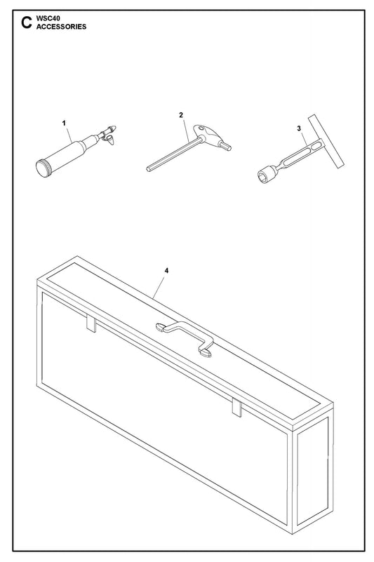 Accessories Parts For Wall Saw WSC 40 By Husqvarna
