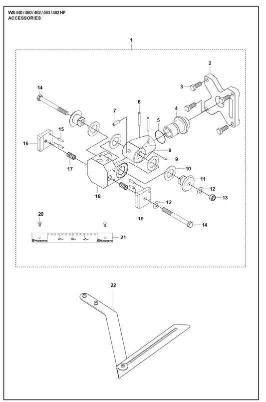 Accessories Parts For WS 460 By Husqvarna