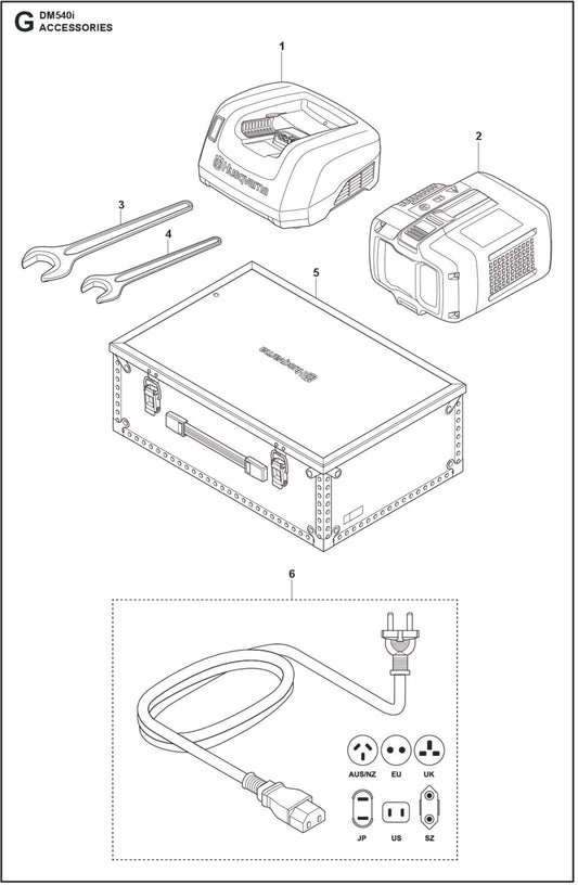 Accessories Parts For Core Drill Motor DM 540i By Husqvarna
