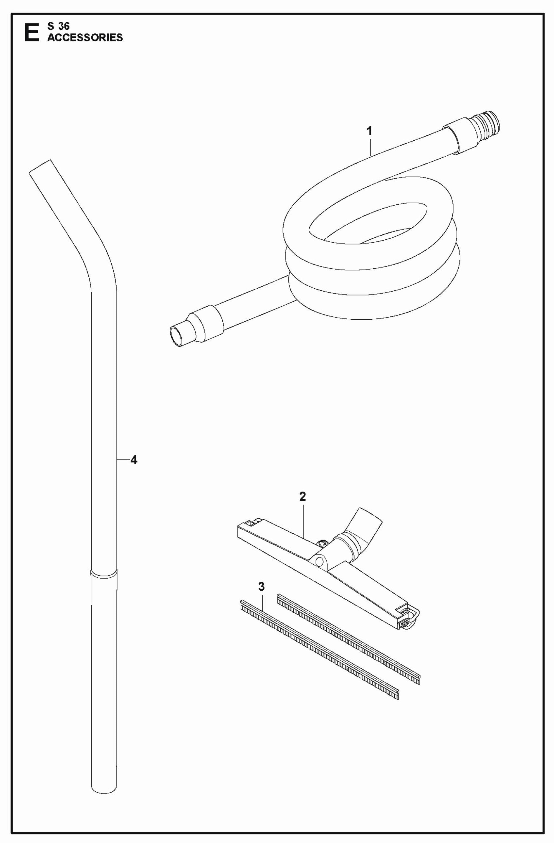 Accessories Parts For S 36 Dust Extractor By Husqvarna