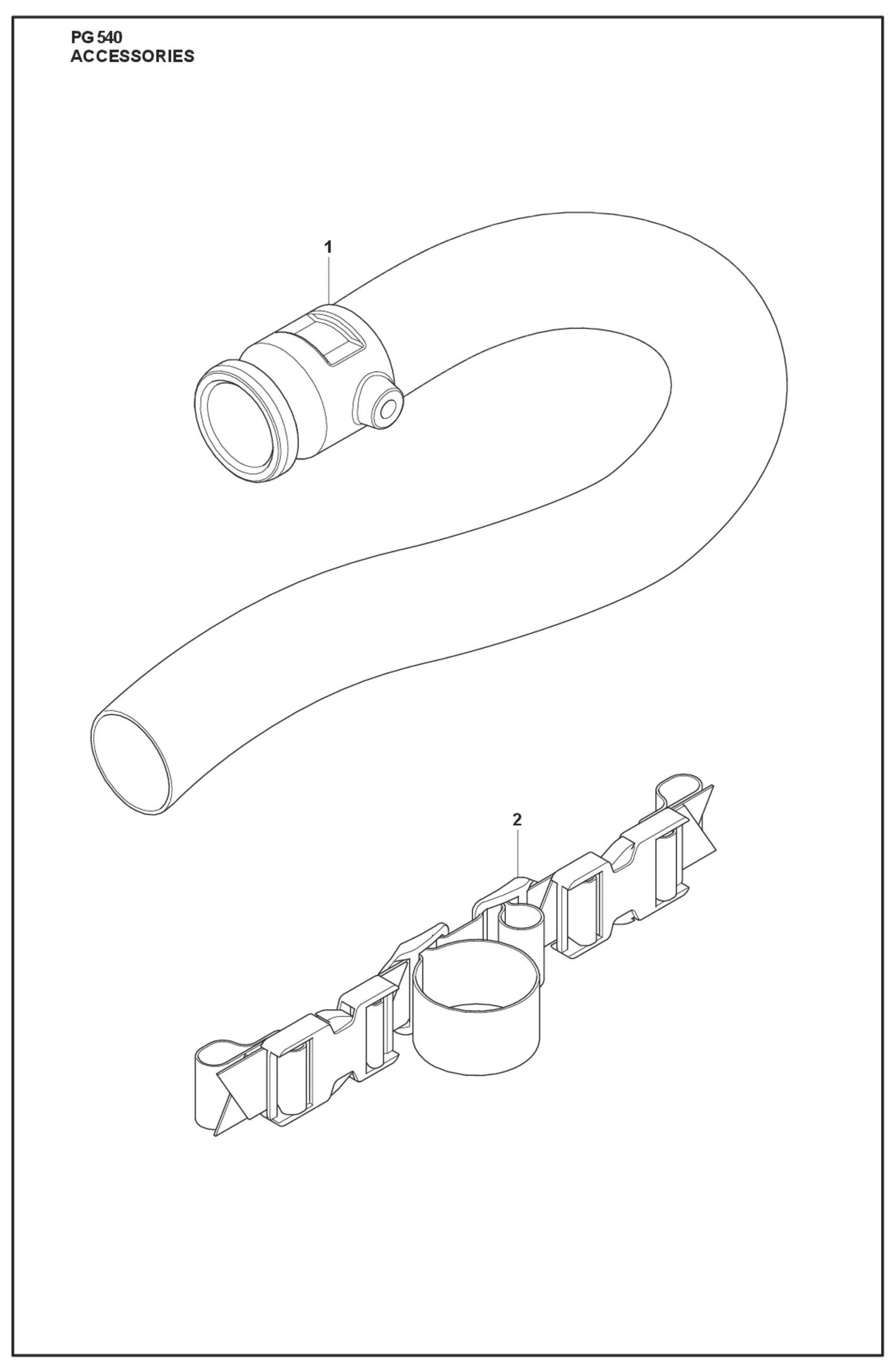 Accessories Parts For PG 540 By Husqvarna