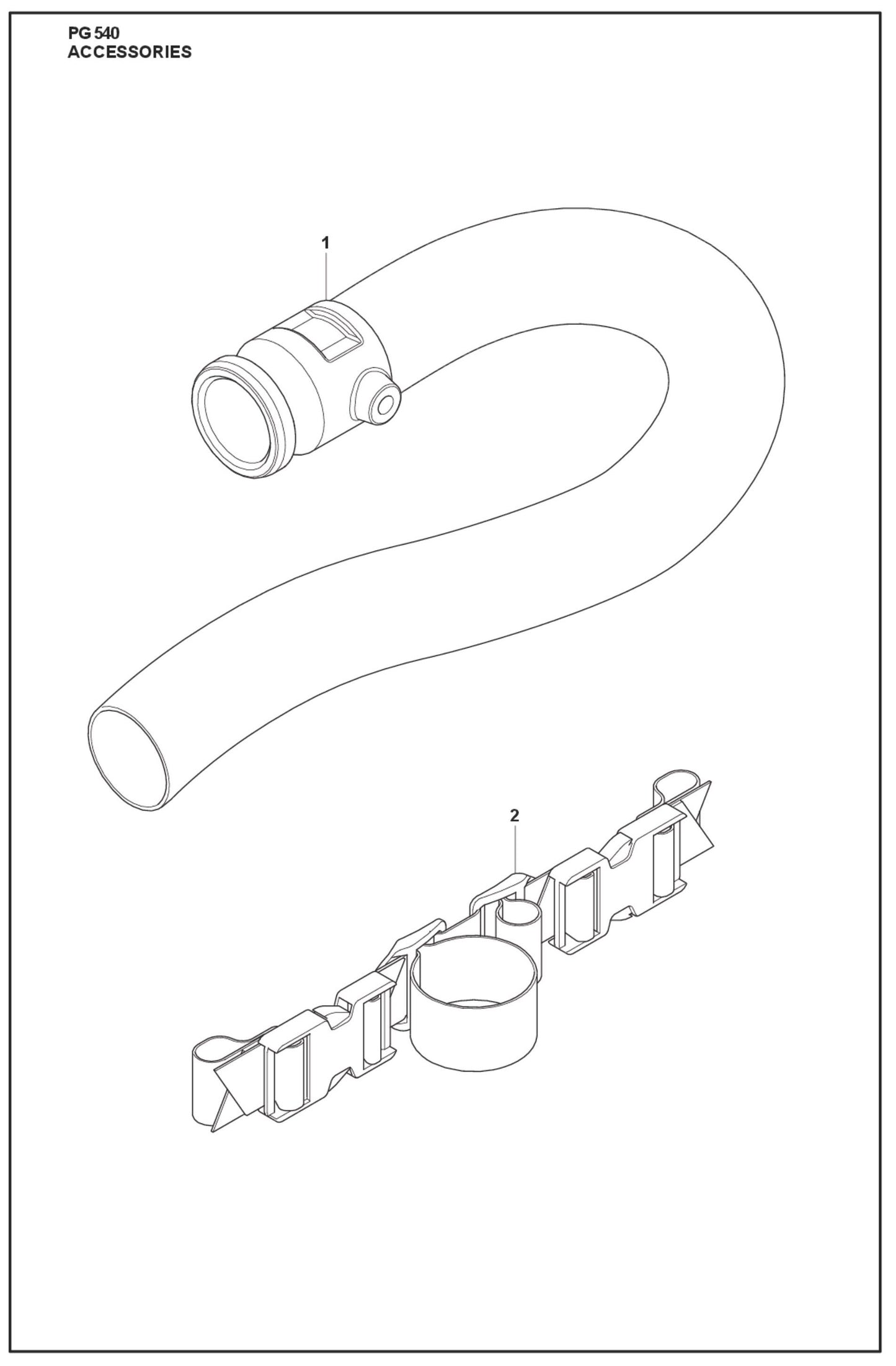 Accessories Parts For PG 540 2.2 kW By Husqvarna