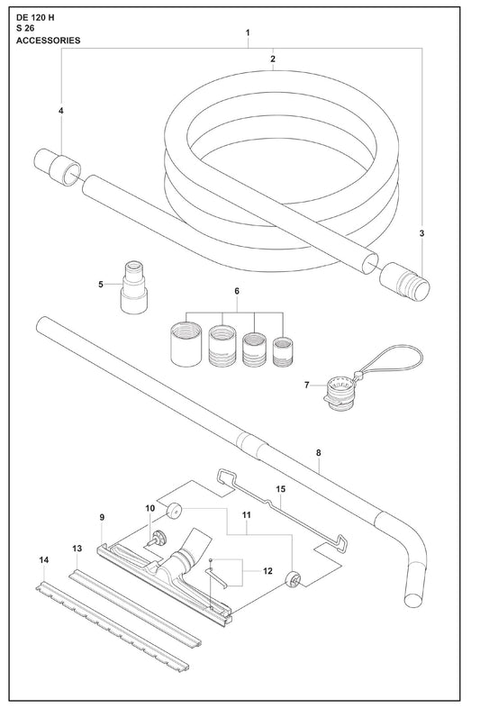 Accessories Parts For S 26 Dust Extractor By Husqvarna