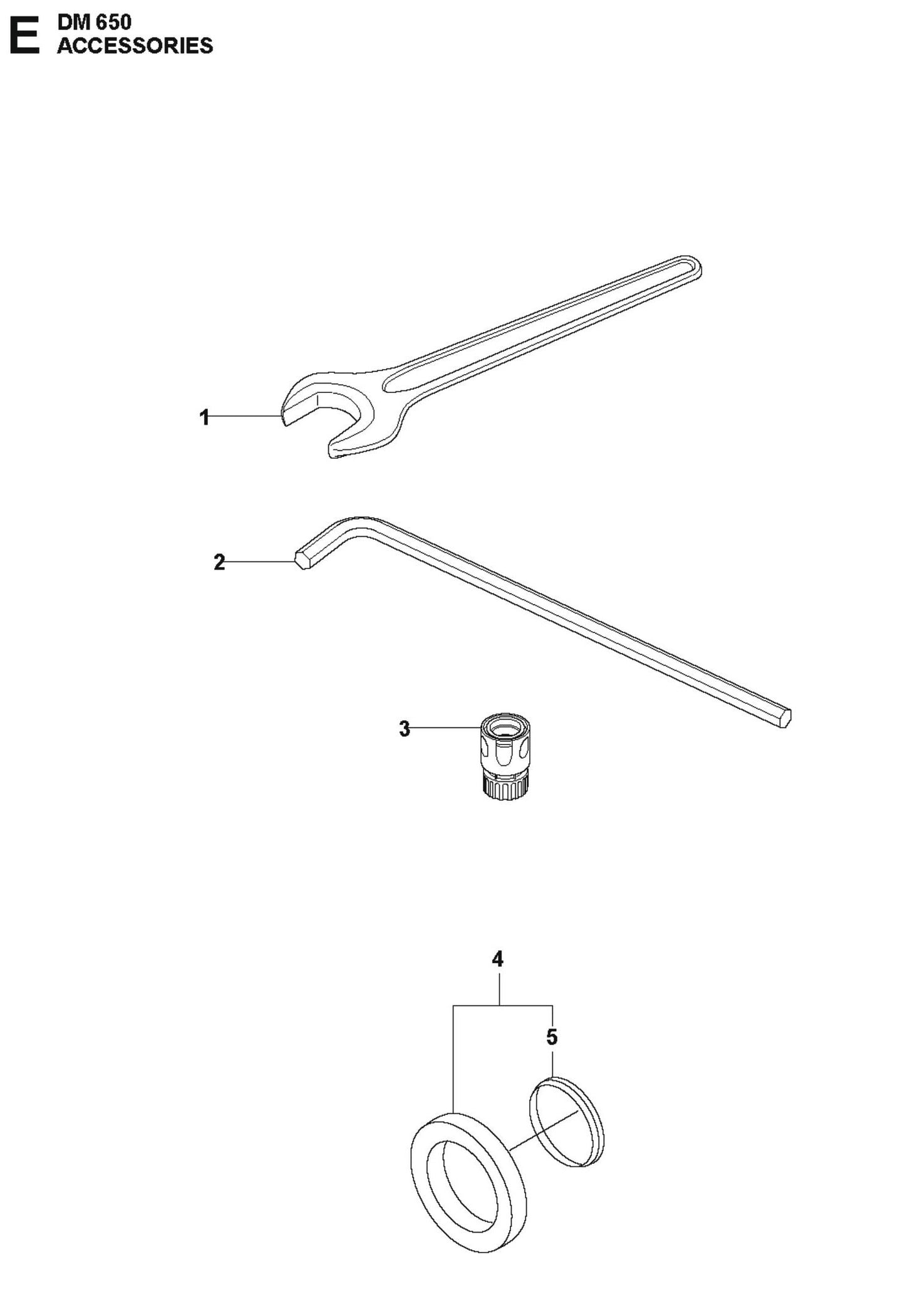 Accessories Parts For DM 650 By Husqvarna