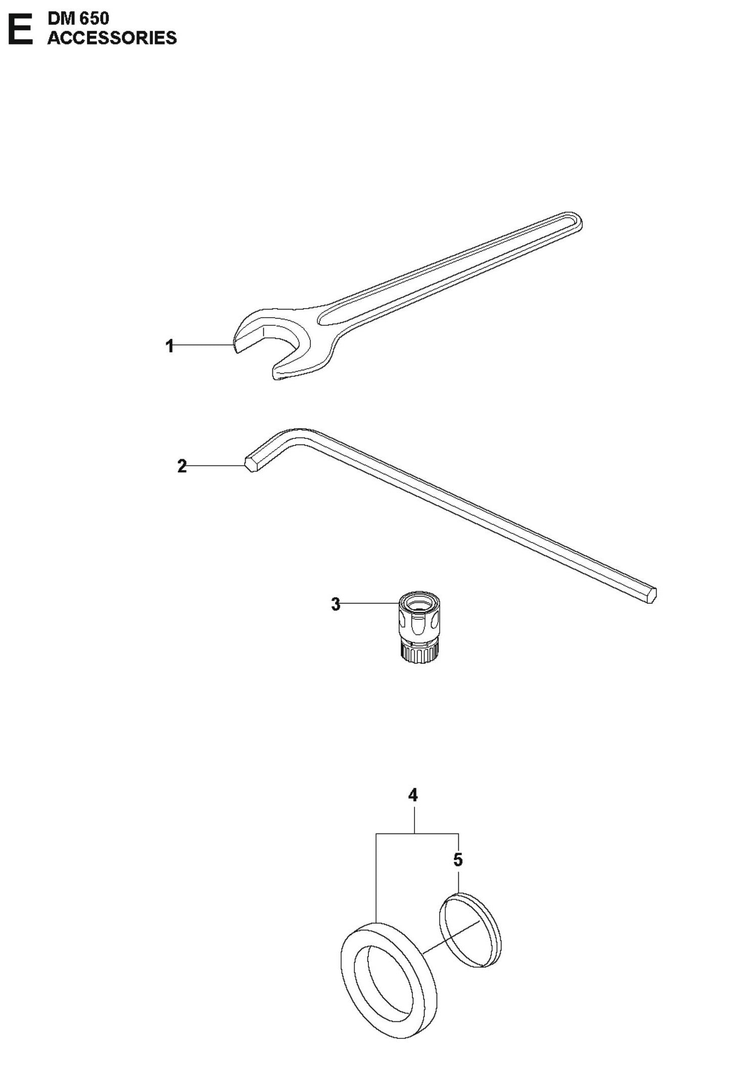 Accessories Parts For DM 650 By Husqvarna